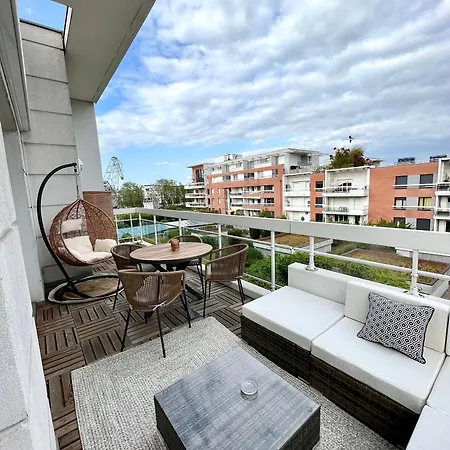 Climatise 3 Etoiles T3 Chic A Avec Billard Et Terrasse שטרסבורג